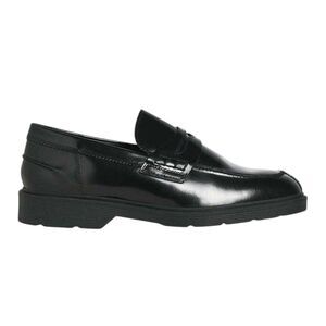 Jack And Jones Mens Leather Loafers / Black